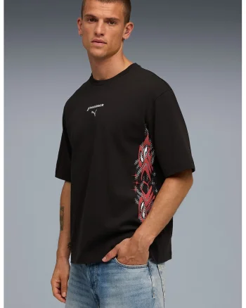 Tricou lejer din bumbac Tech-X, Rosu/Negru/Alb murdar
