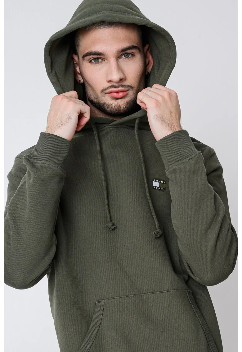 Hanorac regular fit cu buzunar kangaroo, Verde