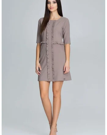 Rochie eleganta, 11116231, Bej
