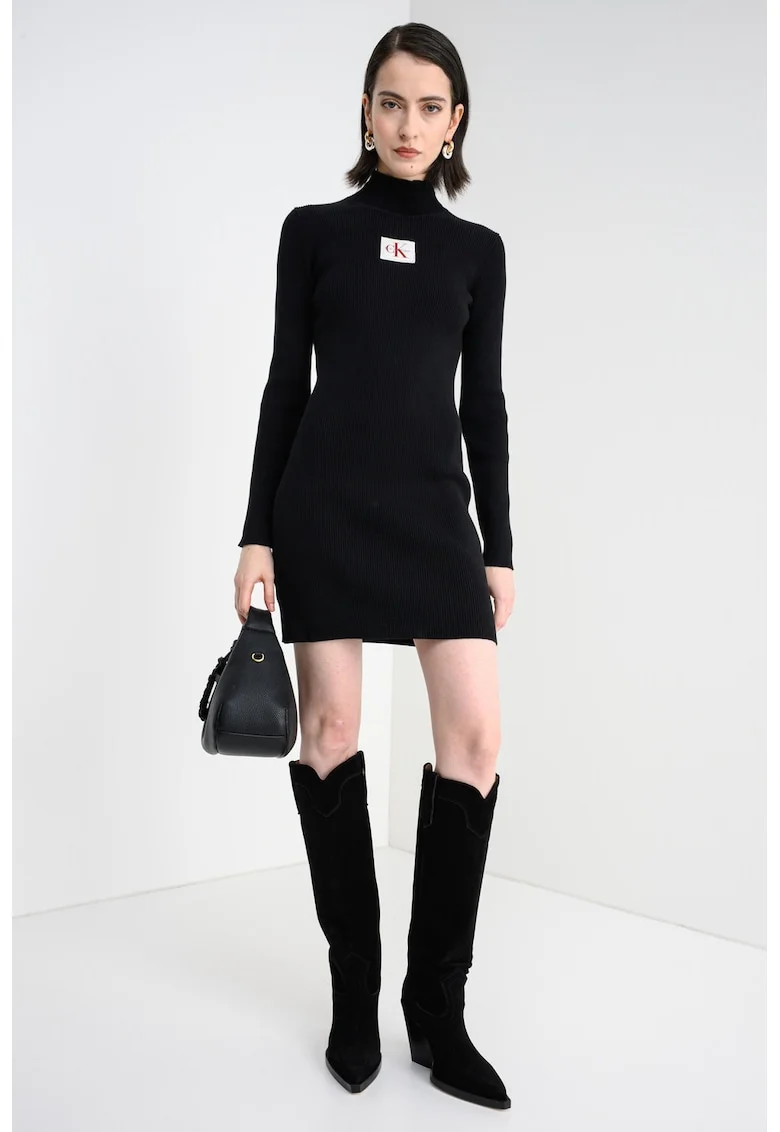 Rochie mini cambrata cu striatii