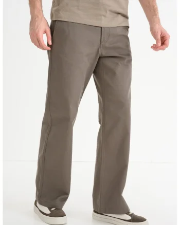 Pantaloni cu o curea Fogan, Grej