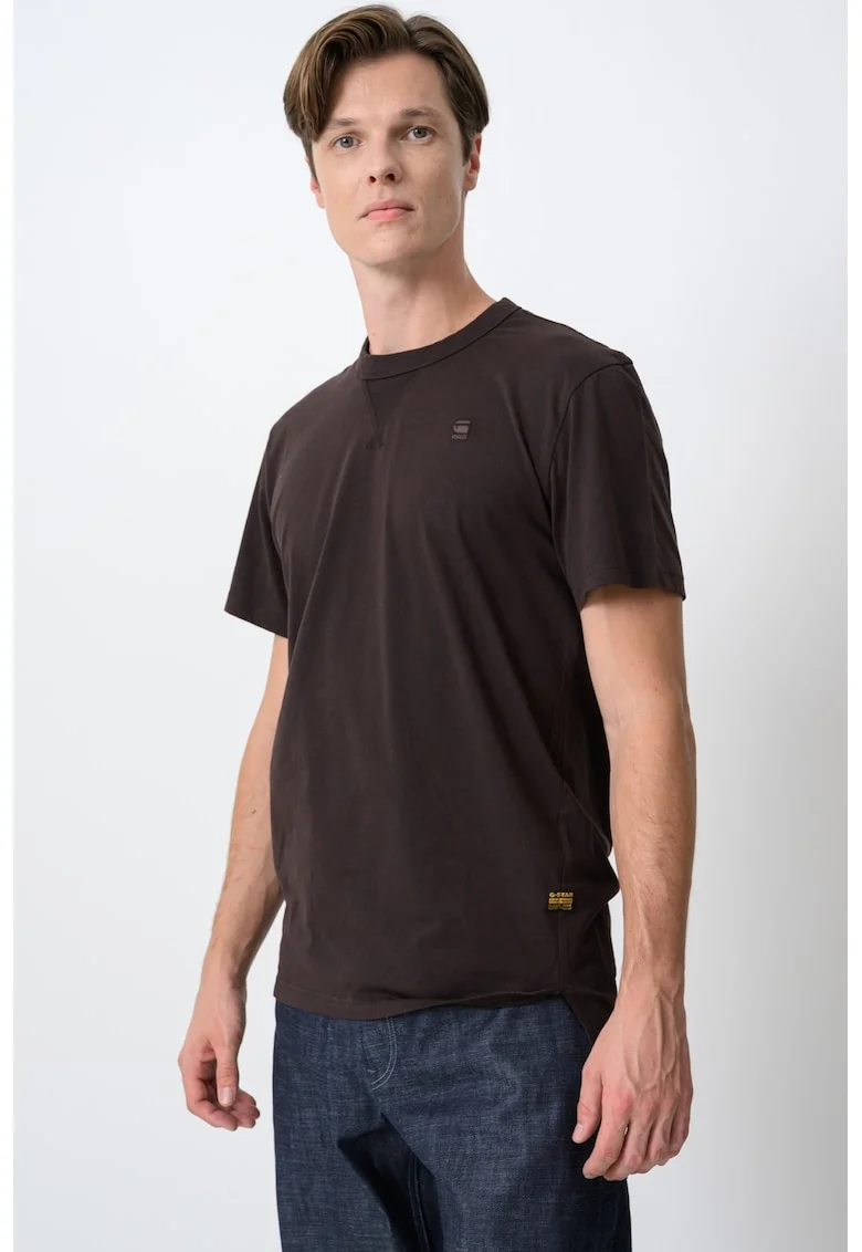 Tricou de bumbac organic Nifous, Maro inchis