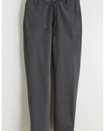 Pantaloni regular fit cu snur de ajustare Vision, Gri inchis