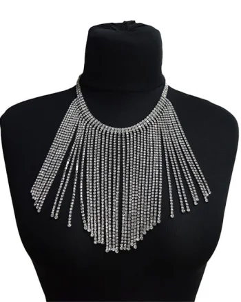 Colier Plastron cu pietre semipretioase, la baza gatului, CP011