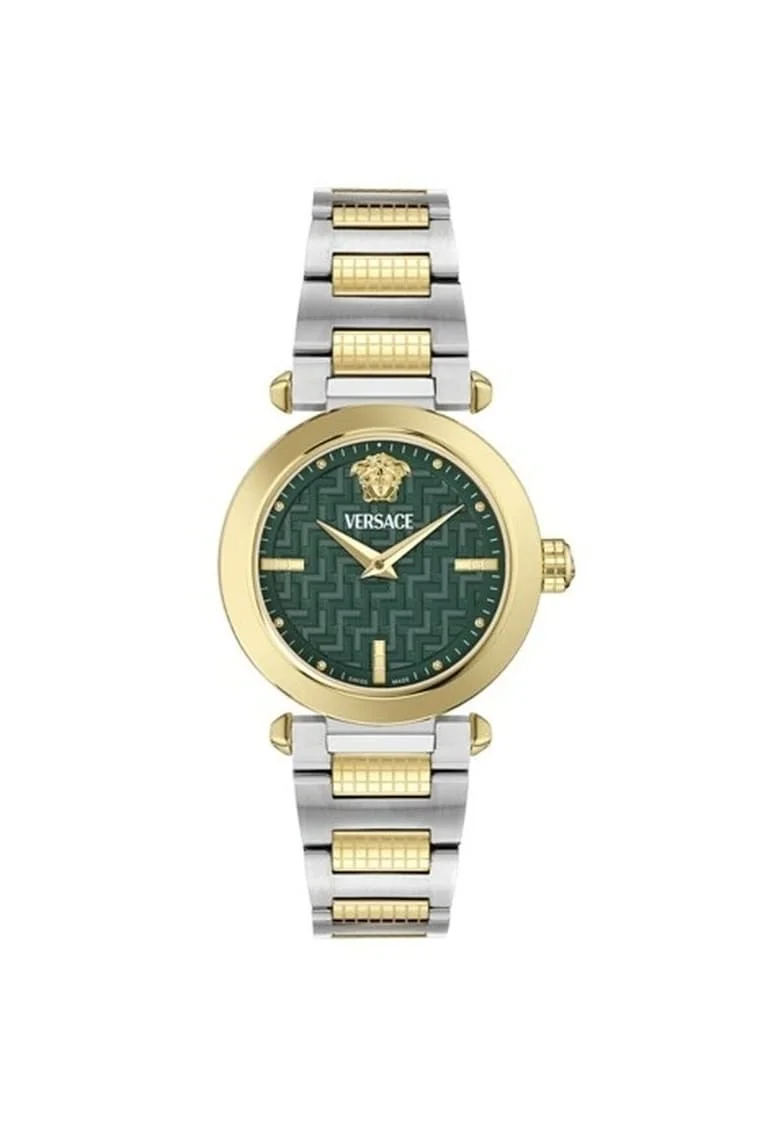 Ceas barbatesc  VE5B00525, bratara din otel, cadran negru, 40mm
