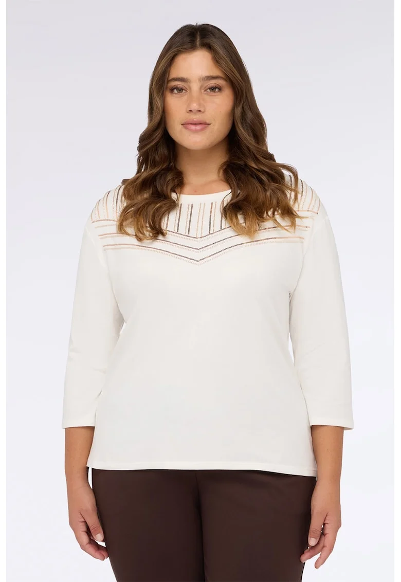Bluza cu paiete, Alb murdar