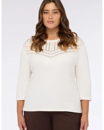 Bluza cu paiete, Alb murdar