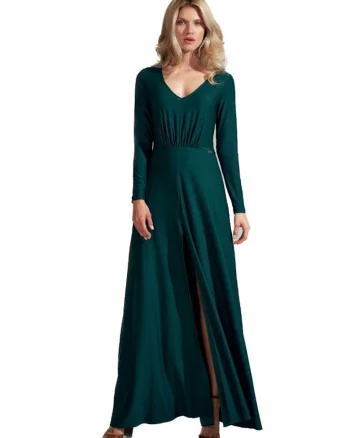 Rochie eleganta dama,  Movret, verde, Verde