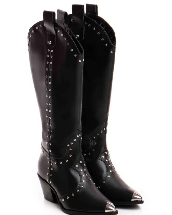 Ciocate Empire Piele Neteda Neagra cu Accesorii Argintii