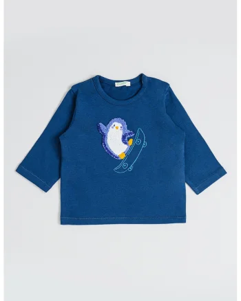 Bluza de bumbac cu detalii in relief, Gri carbune/Ametist
