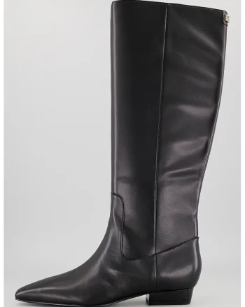 Cizme lungi de piele, Negru