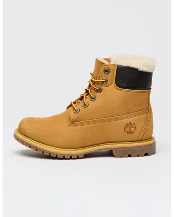 Bocanci impermeabili cu captuseala de blana shearling, Caramel