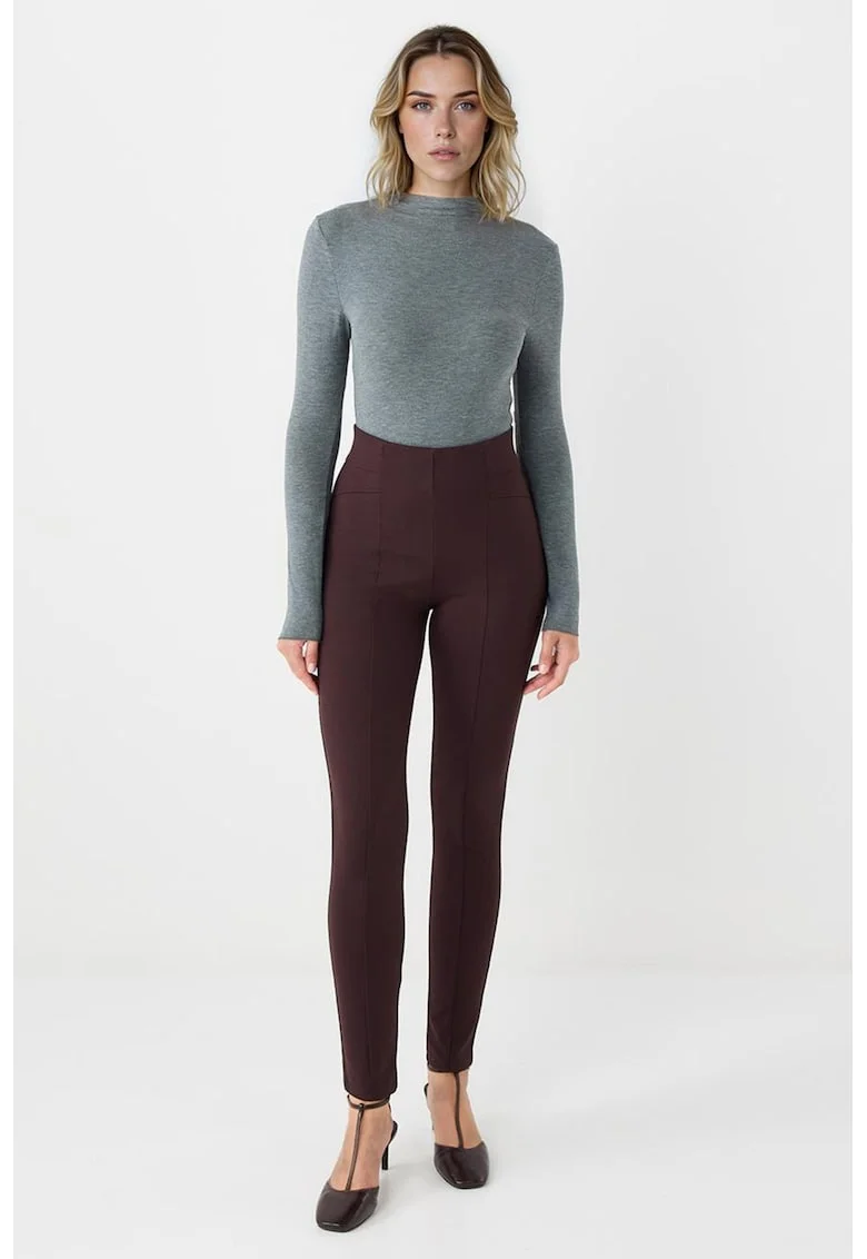 Colanti cu talie inalta, Maro cognac