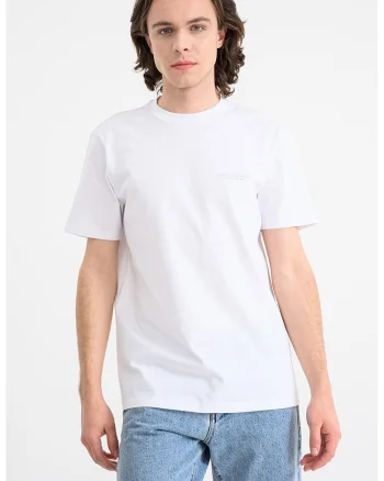 Tricou regular fit de bumbac, Alb