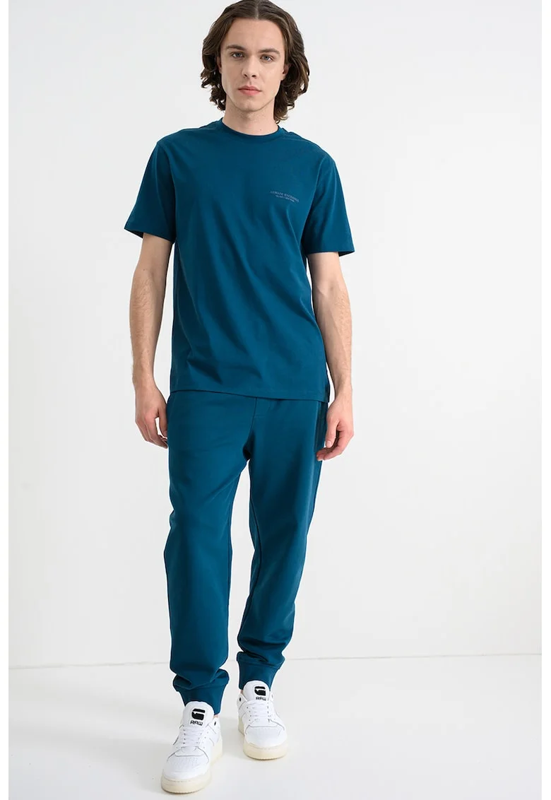 Tricou regular fit de bumbac, Albastru petrol