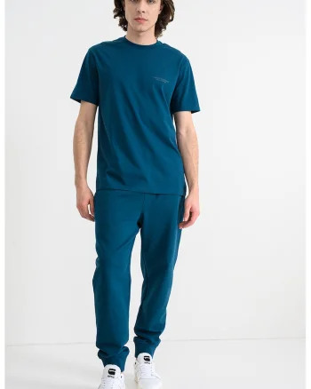 Tricou regular fit de bumbac, Albastru petrol