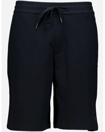 Pantaloni scurti uni din bumbac cu snur, Albastru ultramarin