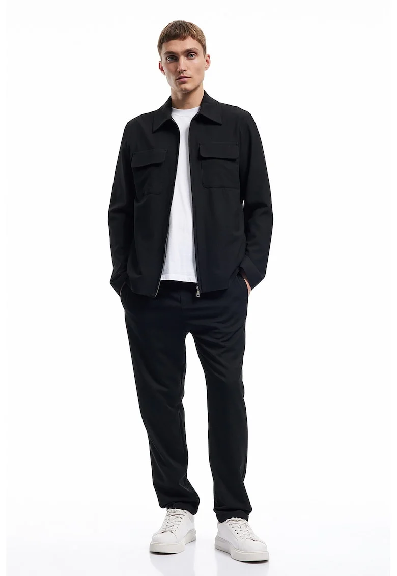 Pantaloni de trening relaxed fit, Negru