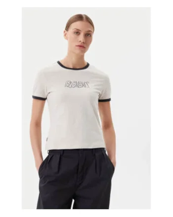 Tricou dama,  Bumbac, Bej