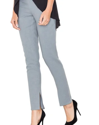 Pantaloni dama  M474, elastici, gri, Gri