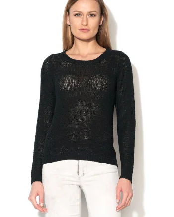Pulover asimetric Geena, Negru
