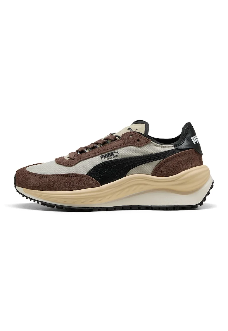 Pantofi sport cu logo Rider Elite Winter Desert, Negru/Maro/Alb murdar