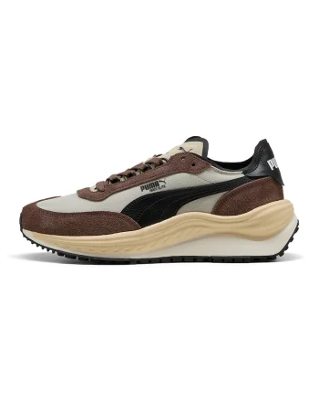 Pantofi sport cu logo Rider Elite Winter Desert, Negru/Maro/Alb murdar