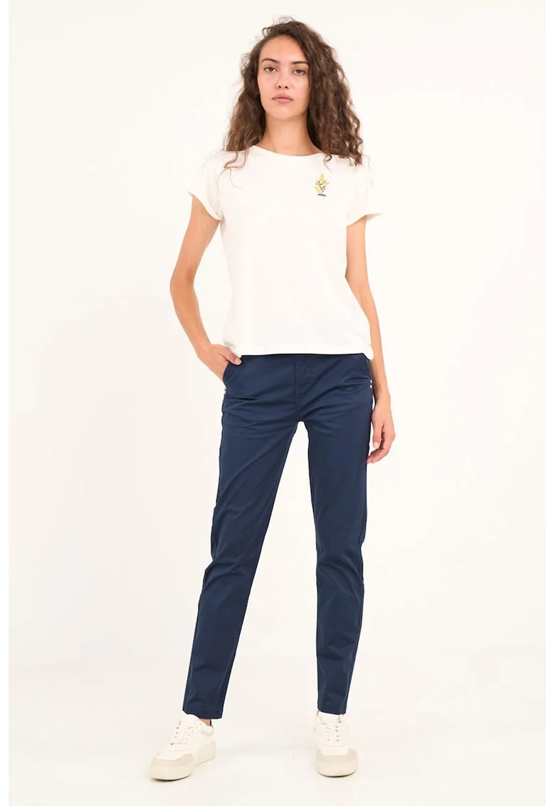 Pantaloni uni cu buzunare, Bleumarin