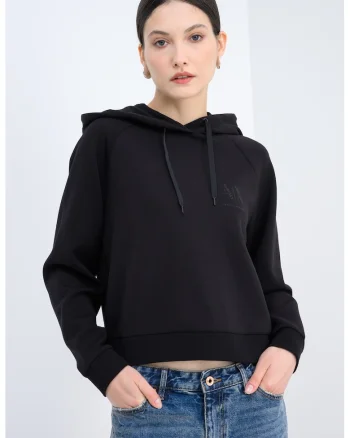 Hanorac cu maneci raglan, Negru