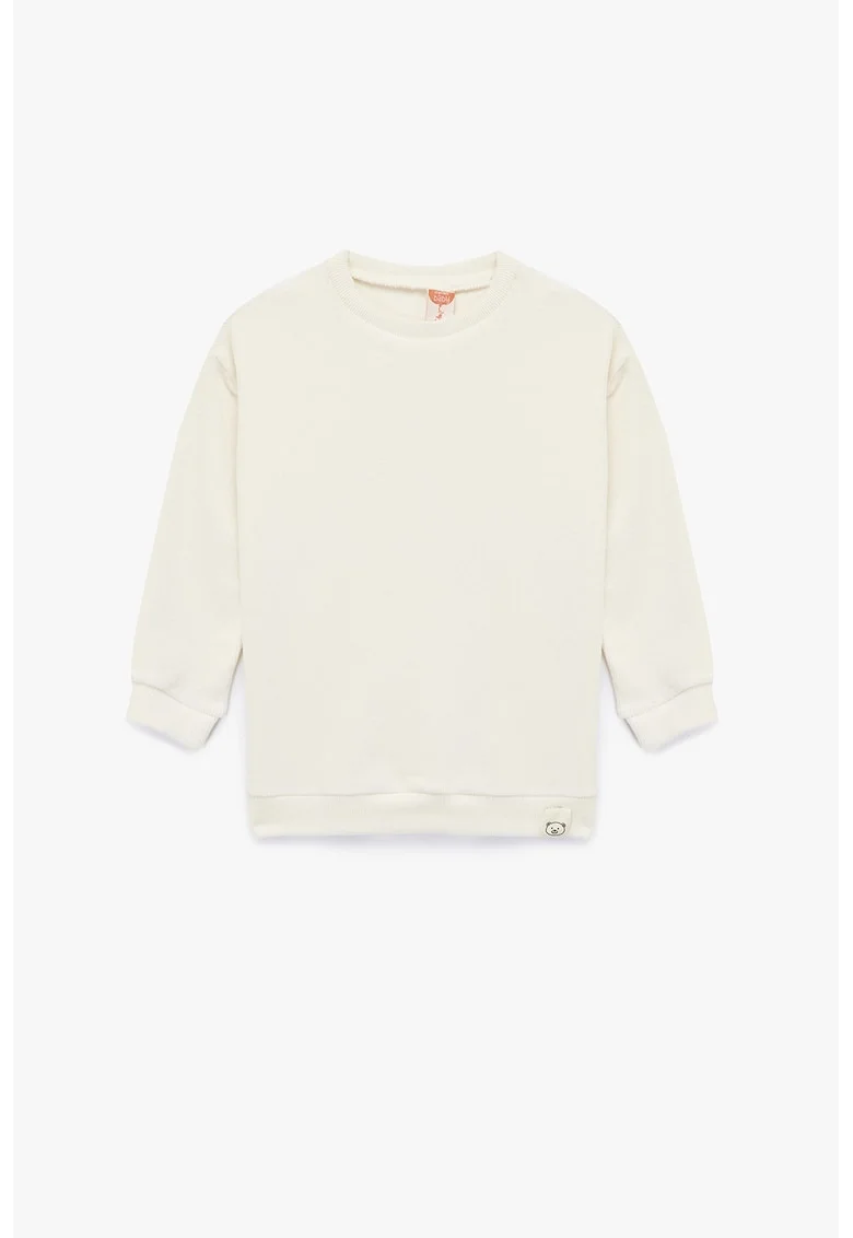 Bluza uni de trening din plus, Bej deschis