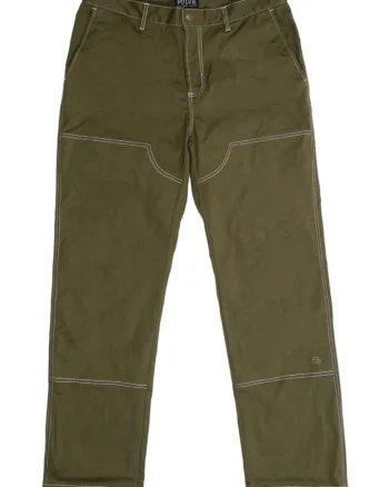 Pantaloni drepti cu cusaturi contrastante Campo