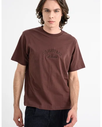 Tricou lejer din bumbac Bleeker, Violet pruna
