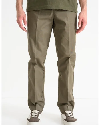 Pantaloni chino slim fit Genar, Maro taupe