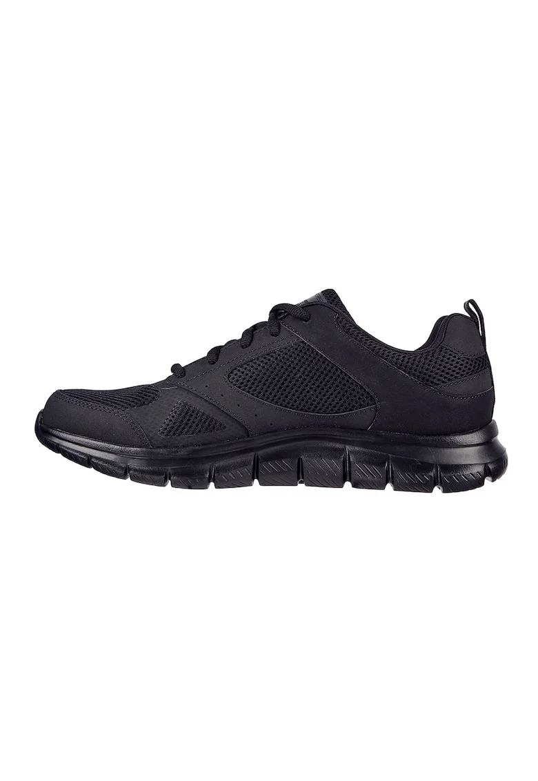 Pantofi sport cu garnituri de piele Track Syntac, Negru