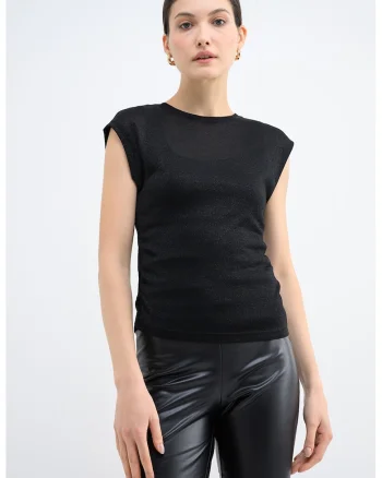 Tricou uni Sarah, Negru