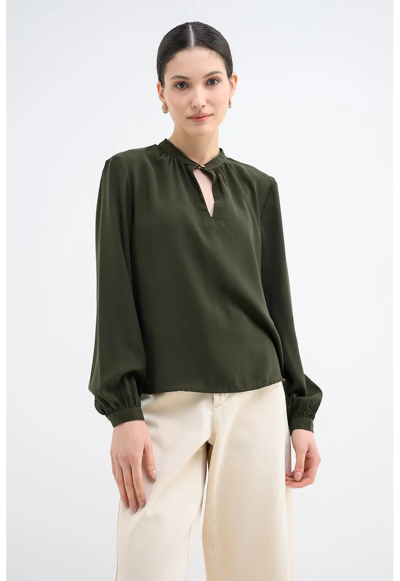 Bluza lejera uni, Verde inchis