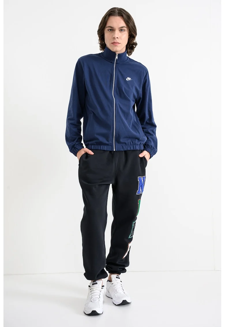 Bluza de trening din bumbac cu logo, Albastru ultramarin