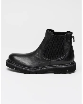 Ghete Chealsea de piele Mastro, Negru
