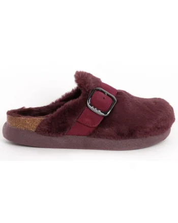 Saboti Ivy Big Buckle cu blana naturala,