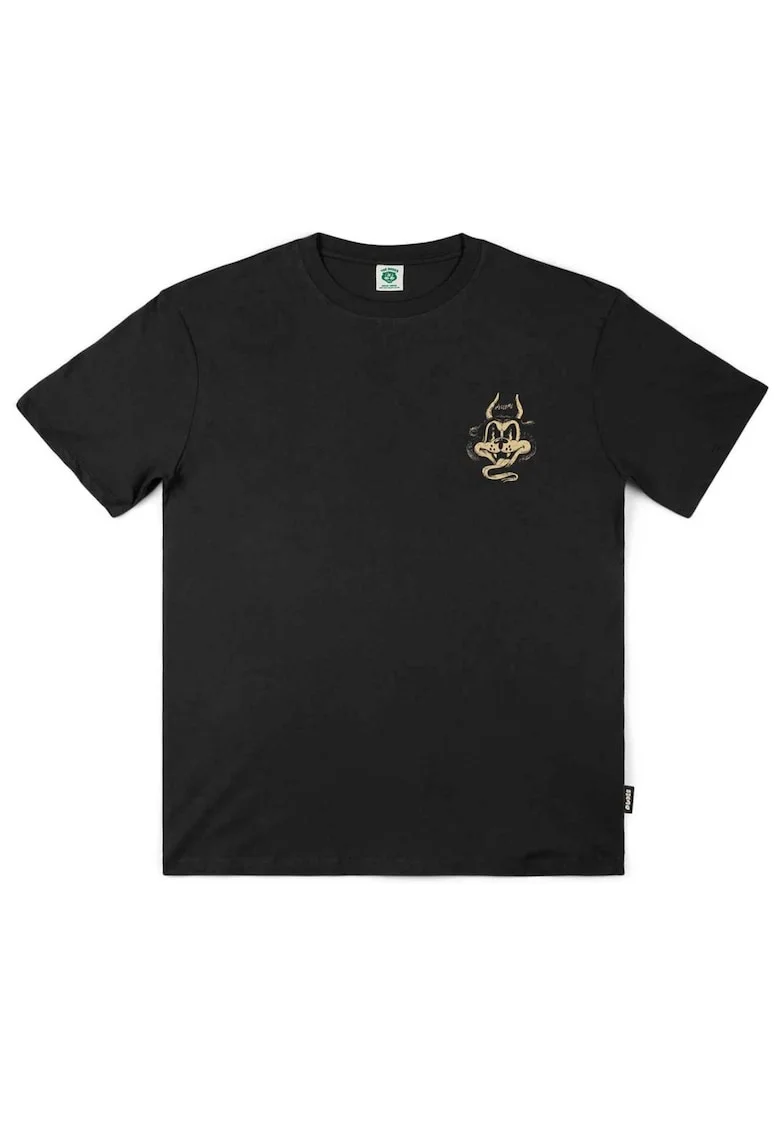 Tricou cu decolteu la baza gatului Belzeebud,