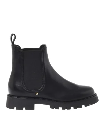 Cizme Chelsea din piele, Negru