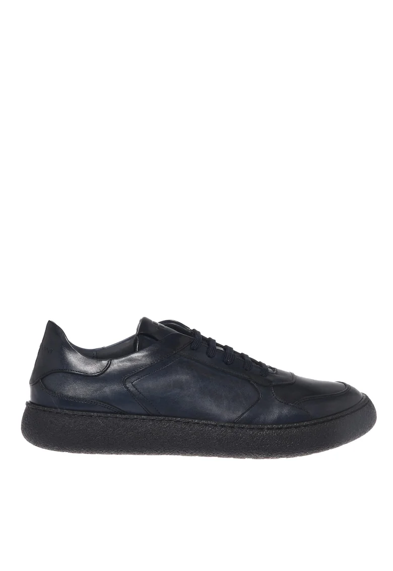 Pantofi sport low-cut din piele, Albastru