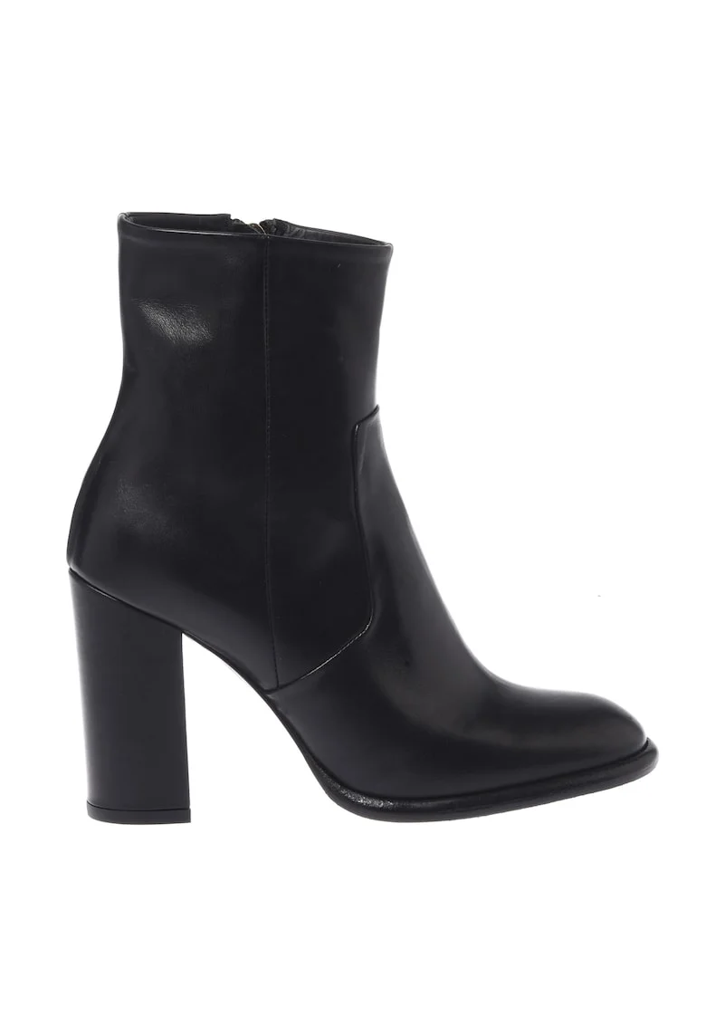 Botine din piele, Negru