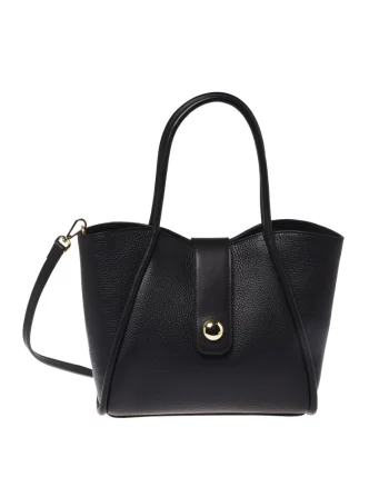 Geanta tote din piele, Negru