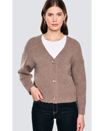 Cardigan din amestec de lana