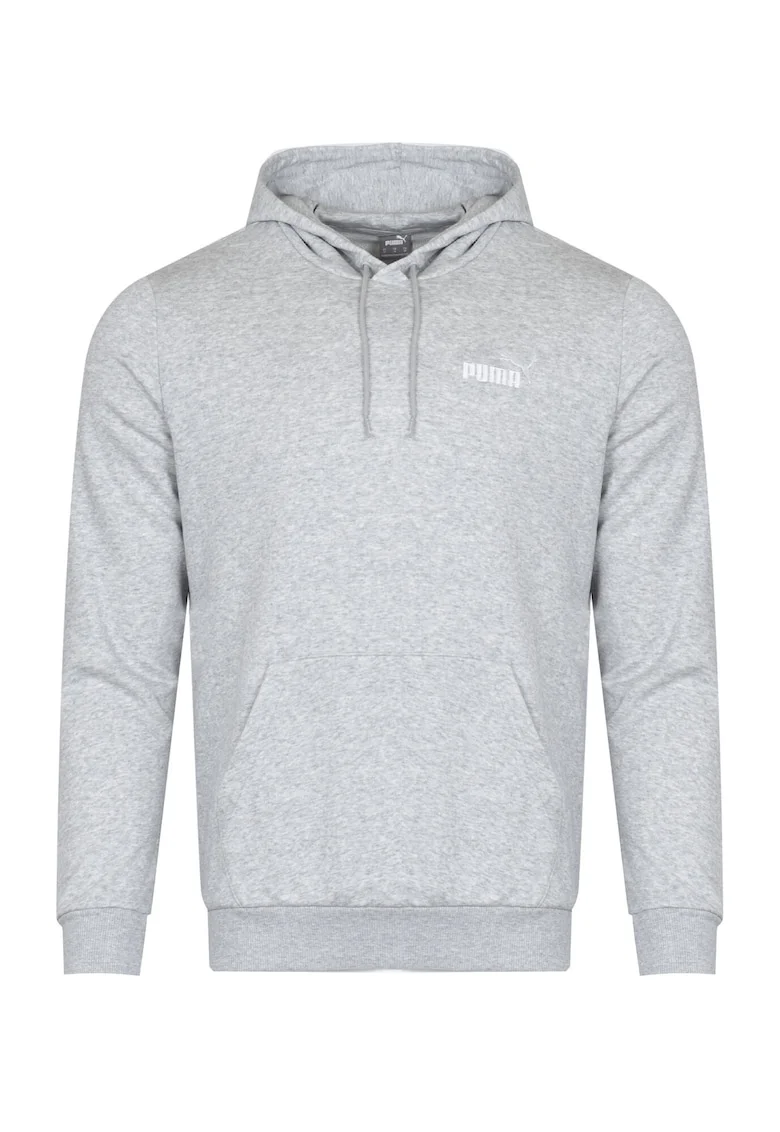 - hanorac barbatesc cu gluga ESS Logo Hoodie TR cu fermoar GRI, Grej