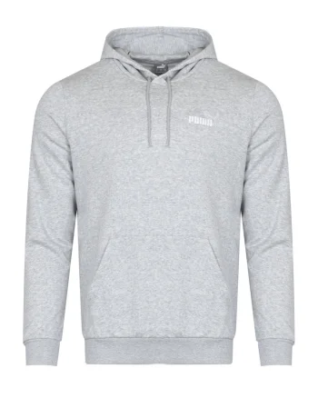 - hanorac barbatesc cu gluga ESS Logo Hoodie TR cu fermoar GRI, Grej