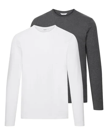 Bluza barbati Move  set de 2 perechi alb, gri, Alb