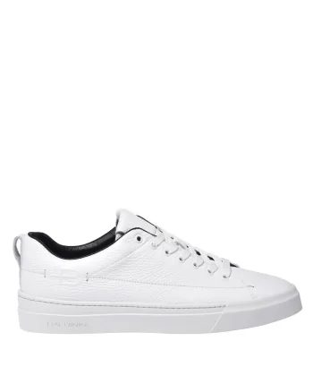 Pantofi sport low-cut din piele, Alb