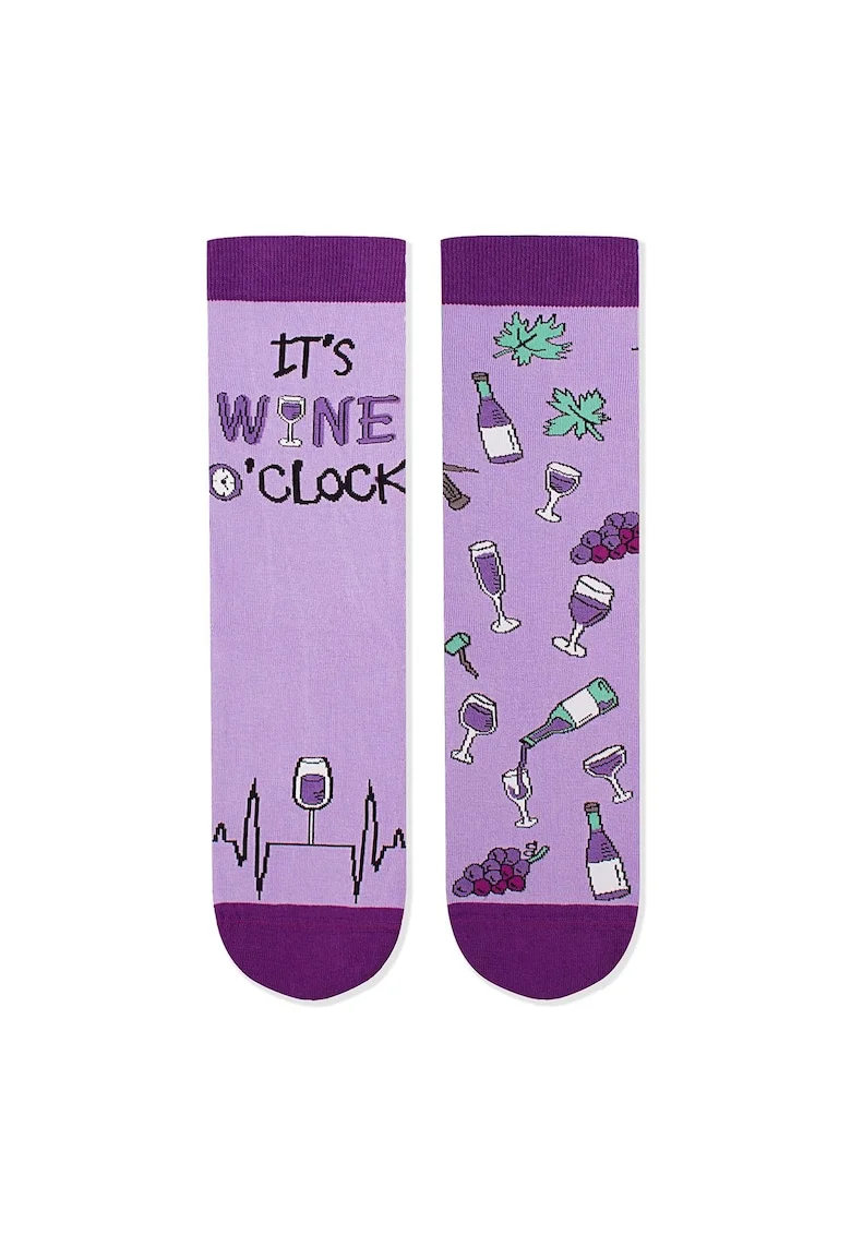 Sosete bumbac, Arty Socks WINERY Purple